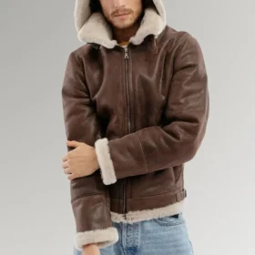 Castillo-RAF-Aviator-B3-Flight-Bomber-hooded-leather-Jacket