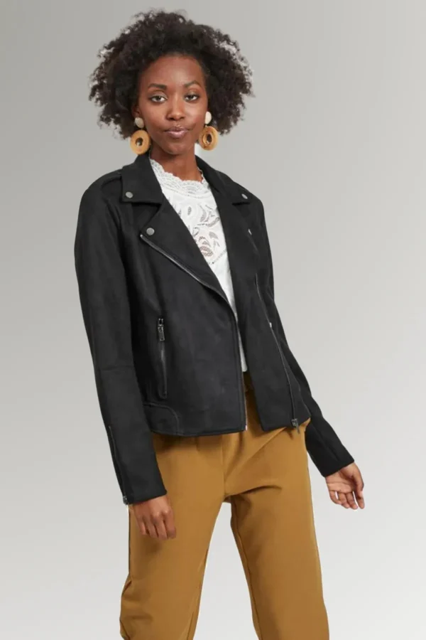 Chelsea Holloway Women's Biker Lapel Collar Jacket
