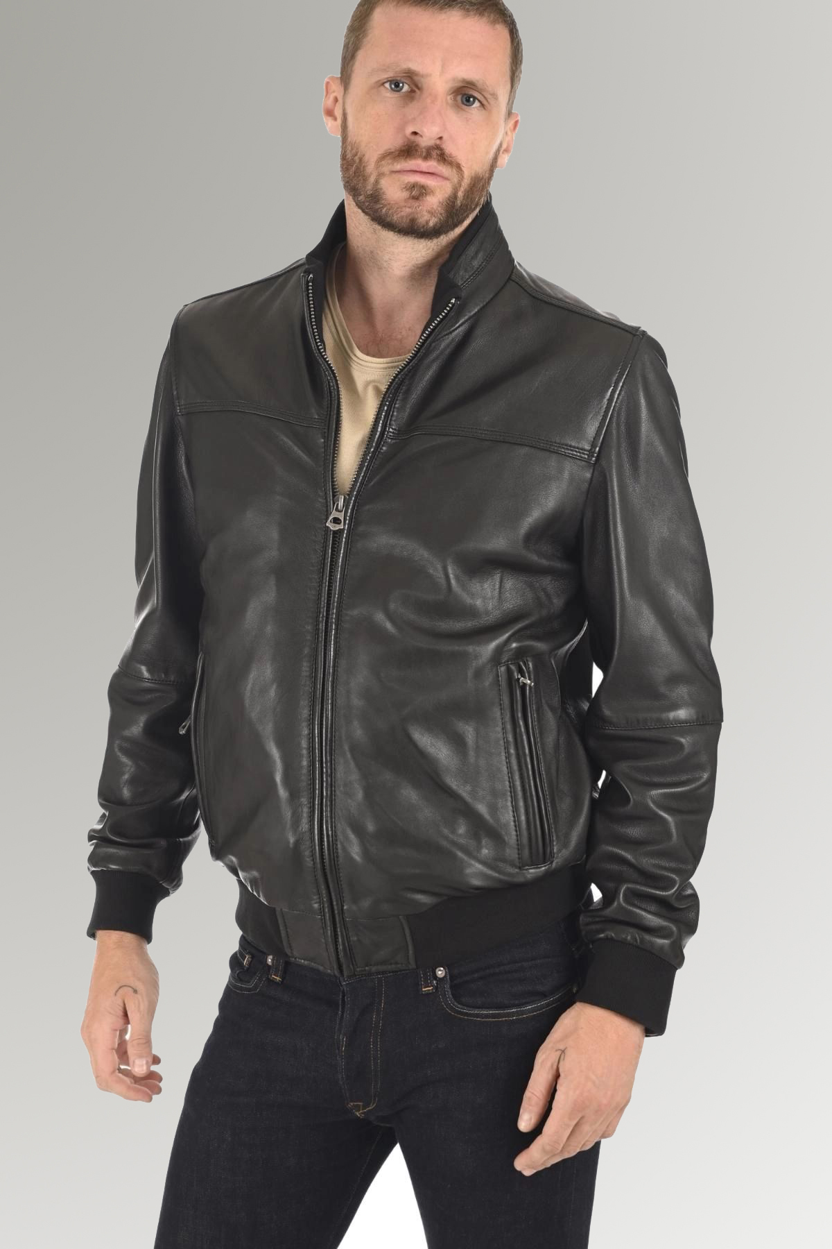 Motor Vintage Ripped Cow Leather Jacket | MARDAMs LEATHER