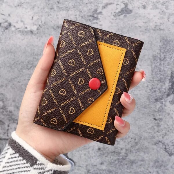 Amanda L. Women's Luxury Brand Design Leather Small Wallet