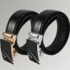 Christopher C. Richardson Cow Leather Belts Men's Fashionable belt Automatic Buckle Waist