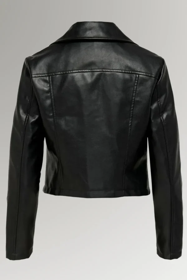 Erika Ewing Women's Black Biker Leather Jacket