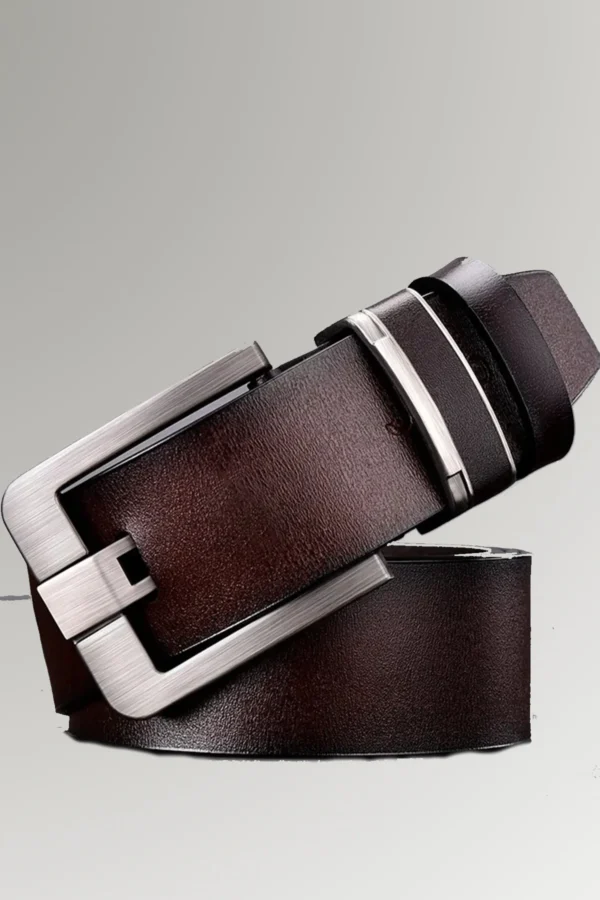 Ernest M. Griffis Genuine Leather Men's Designer buckle Belt