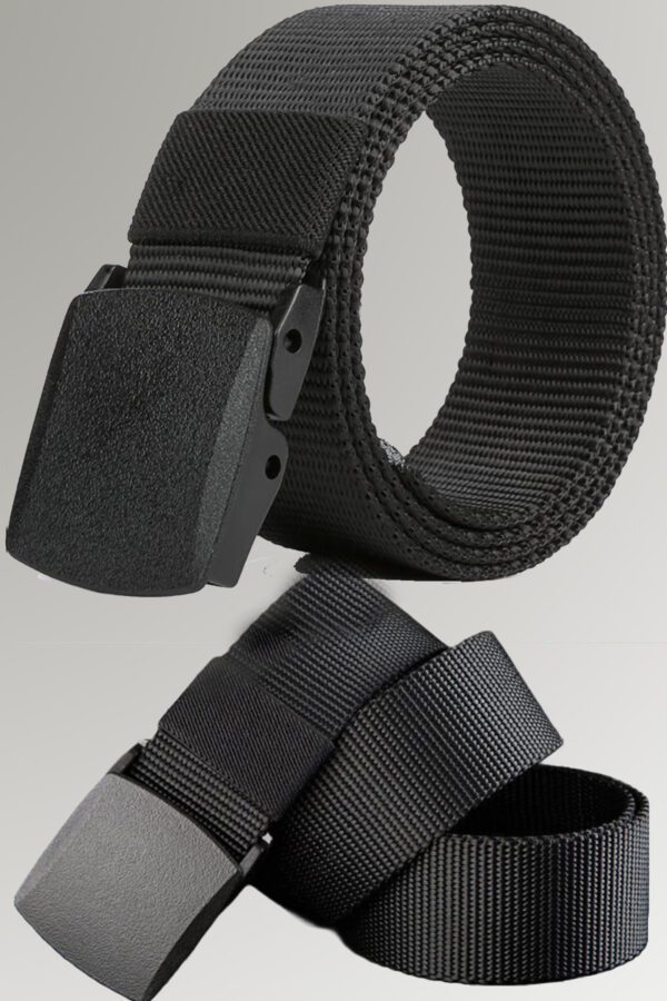 Michael B. Ronquillo men adjustable web belt with automatic buckle