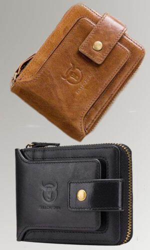 Fred M. Mack Men's Card Holder Leather Wallet