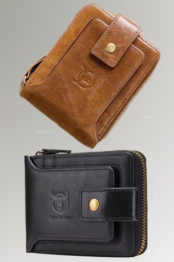 Fred M. Mack Men's Card Holder Leather Wallet