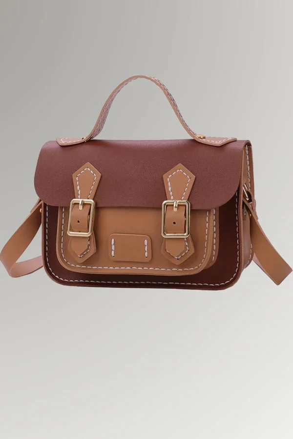 Indira J. Hafer Women Leather adjustable shoulder strap handbag