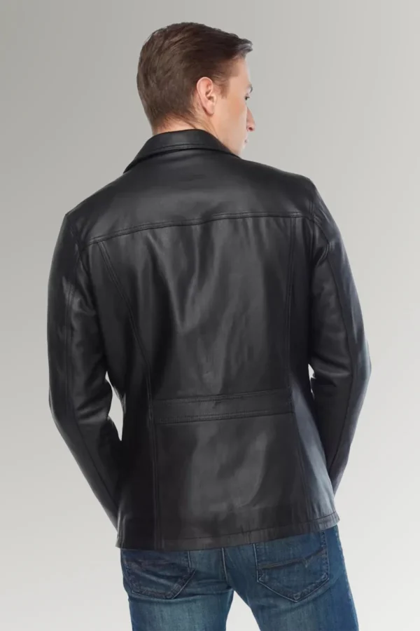 Lawrence Black Full-Grain Blazer stylish Leather Jacket
