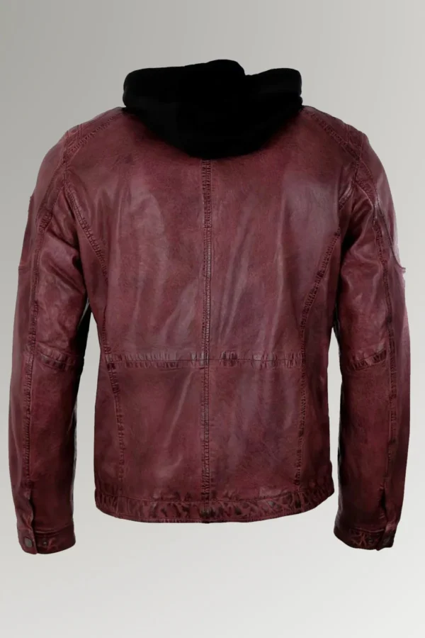 Lewis Silas Red Waxed Vintage Leather Jacket