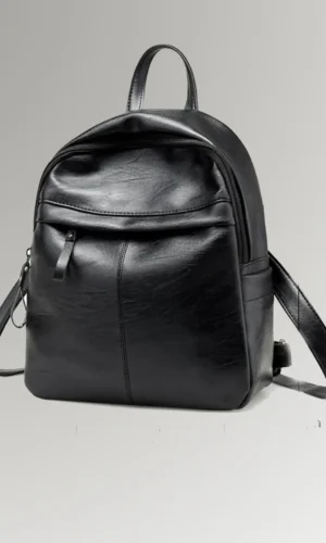 Rosalyn R. George  Women's leather backpack  Vintage school bag