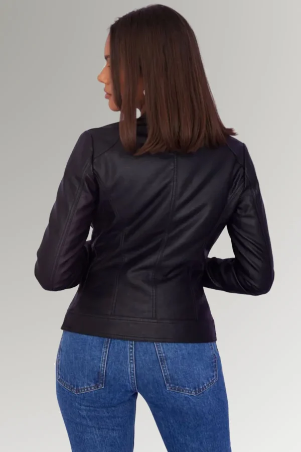 Rose Hicks Women's Biker Slim Fit Leather Jacket