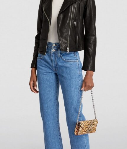 All Saints Dalby Biker Leather Jacket