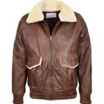 Donald C. Willis Classic G-1 Flight Aviator Bomber Leather Jacket