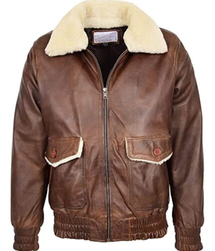 Donald C. Willis Classic G-1 Flight Aviator Bomber Leather Jacket