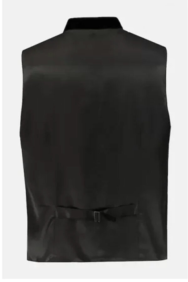 Caleb Hunt Black Leather Vest Coat