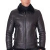 Douglas Reeves Biker Shearling Leather Jacket