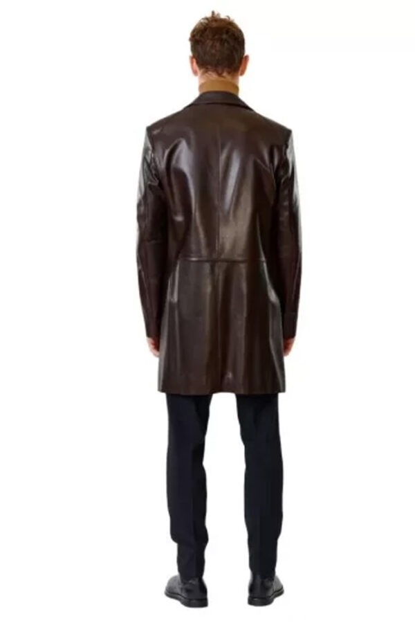 Horace Shaw Genuine Brown Leather Coat